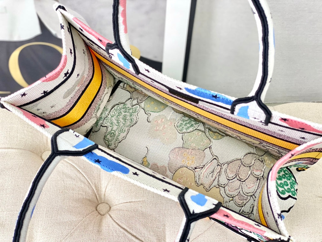 迪D家 Book Tote-中號36.5cm-白天空