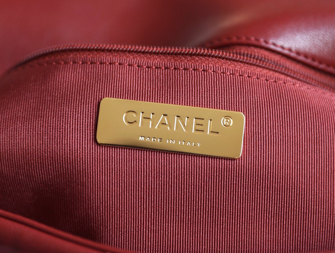 Chanel 19Bag-小號棗紅色