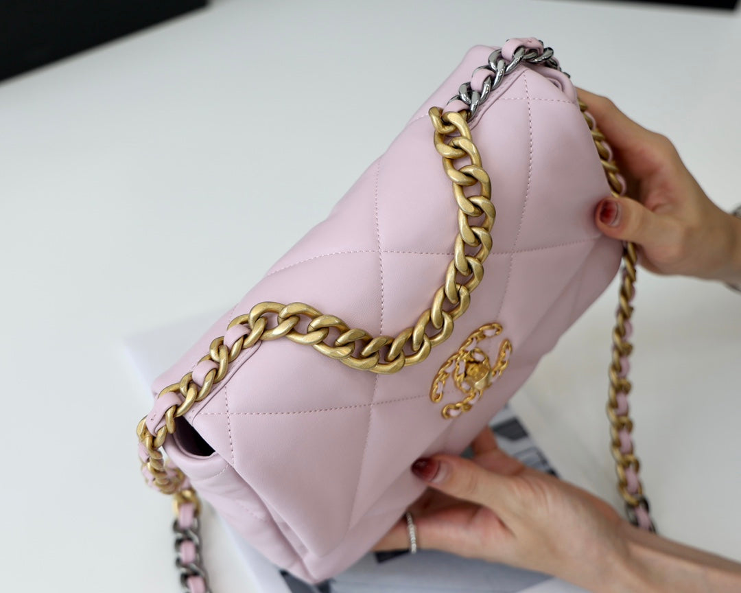 小香家-19Bag 粉色金扣 小號