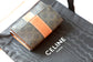 Celine TRIOMPHE CANVAS標誌印花和羊皮革折疊短款錢包