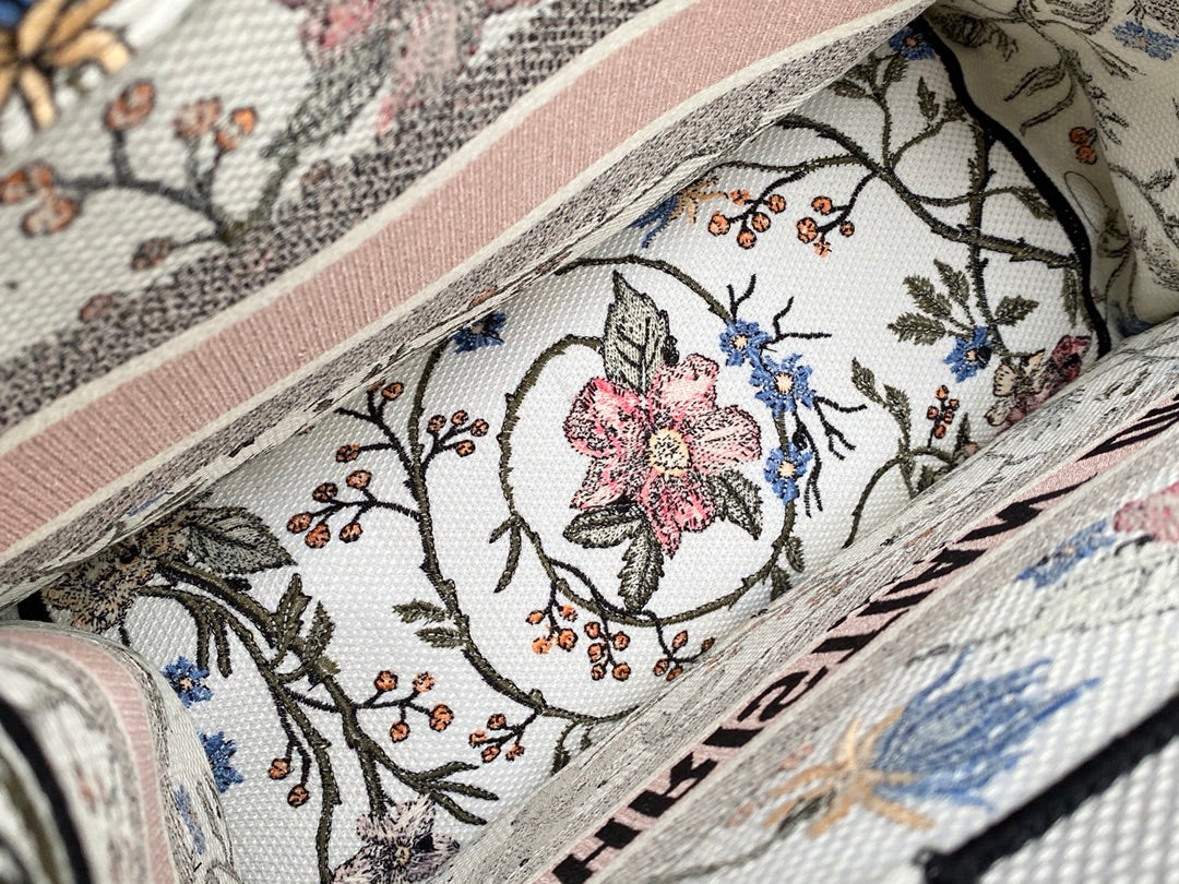 Dior Book Tote-小號36.5cm-月季花