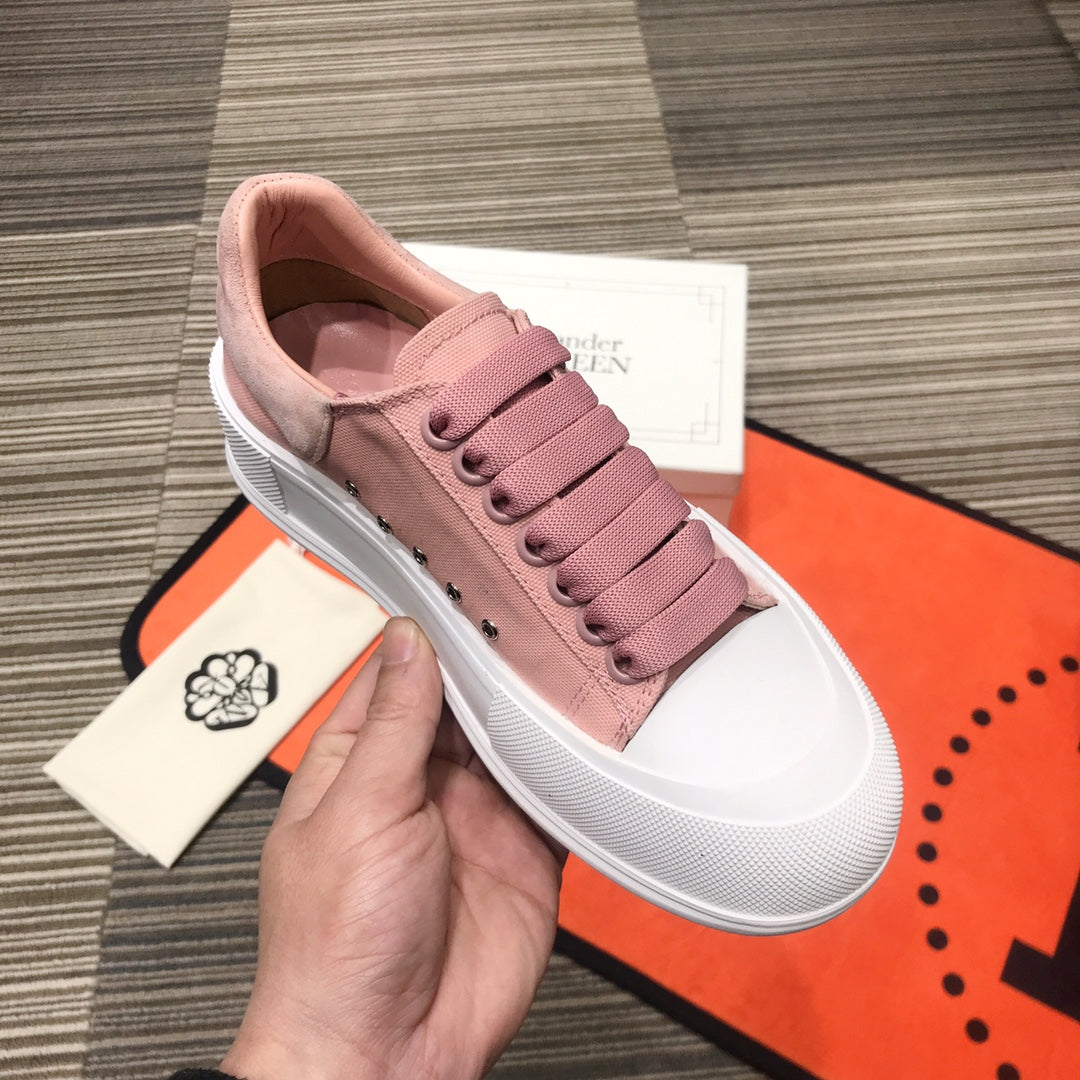 麥M昆-厚底 內增高 運動鞋（粉）