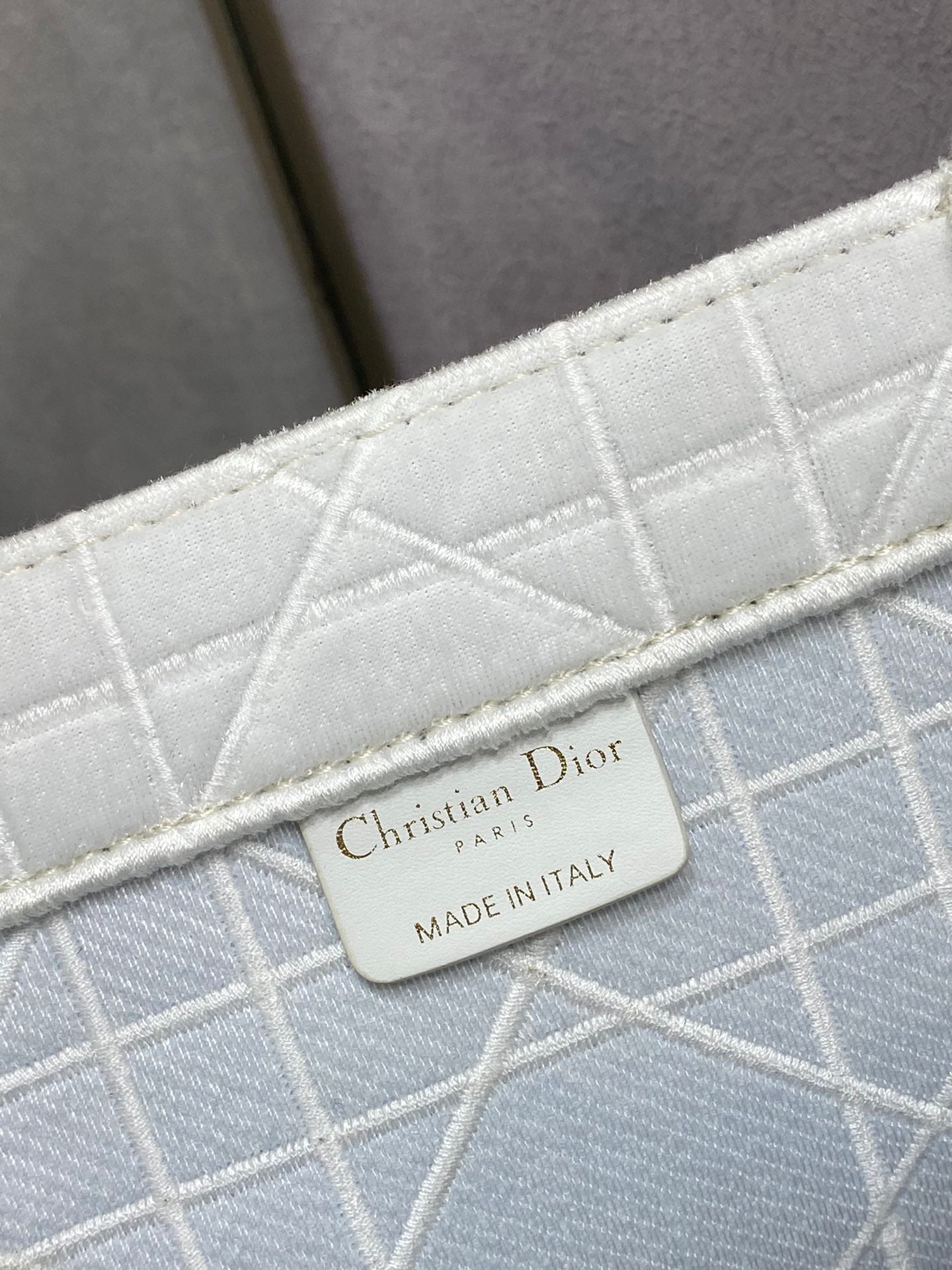Dior Book Tote-大號41.5cm-秋冬絲絨菱格系列