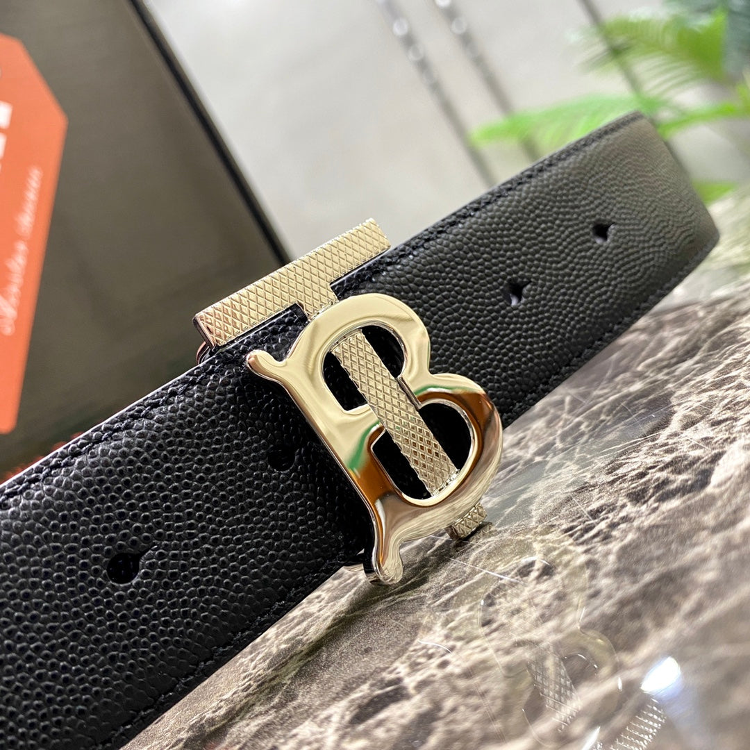 巴B家-黑色皮帶-3.5cm