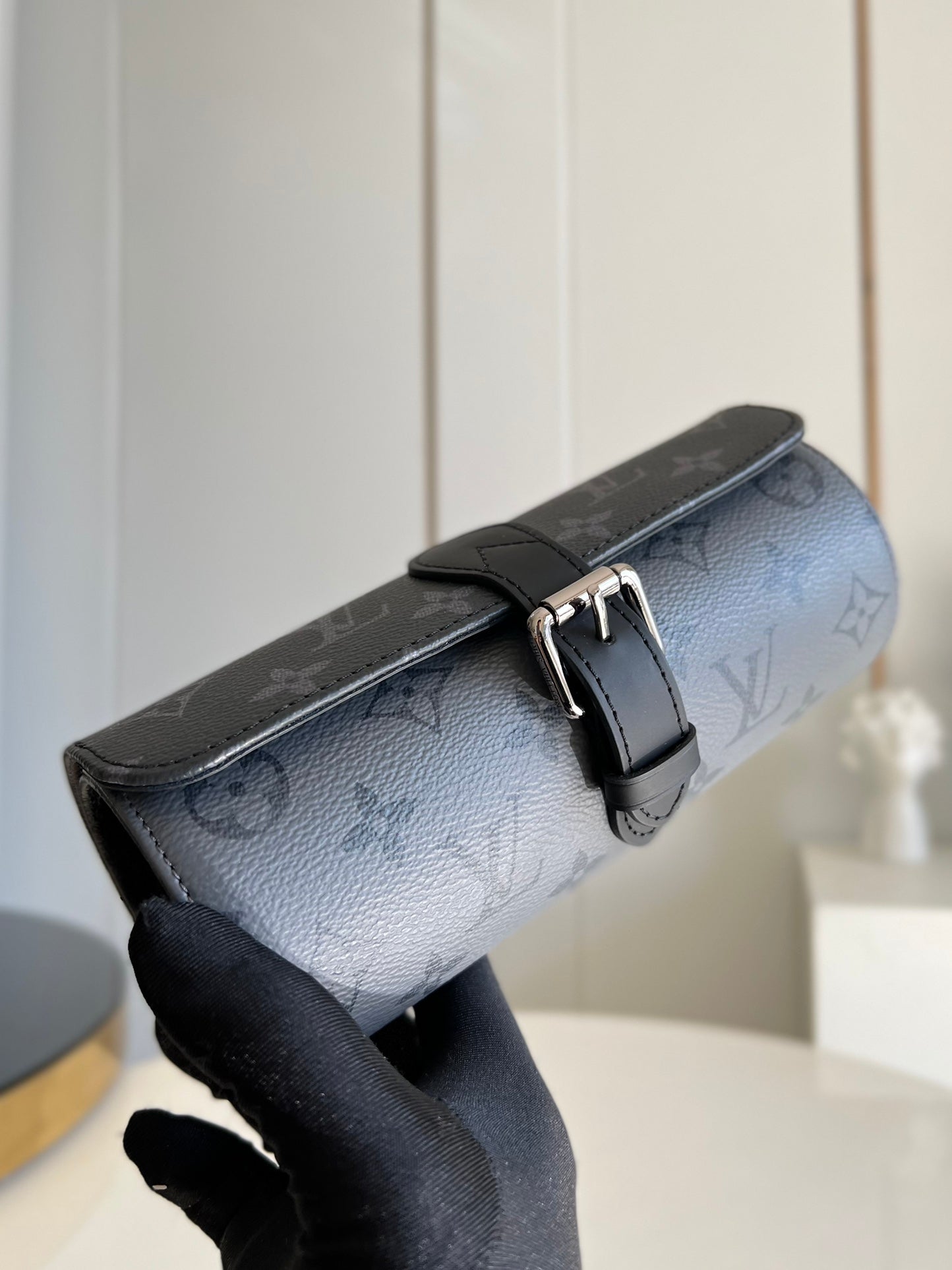 LV M47530 拼色老花手錶收納盒