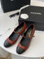 小香家-22A 新款樂福鞋-瑪莉珍鞋 珍珠鞋跟裝飾（尺碼35-40）