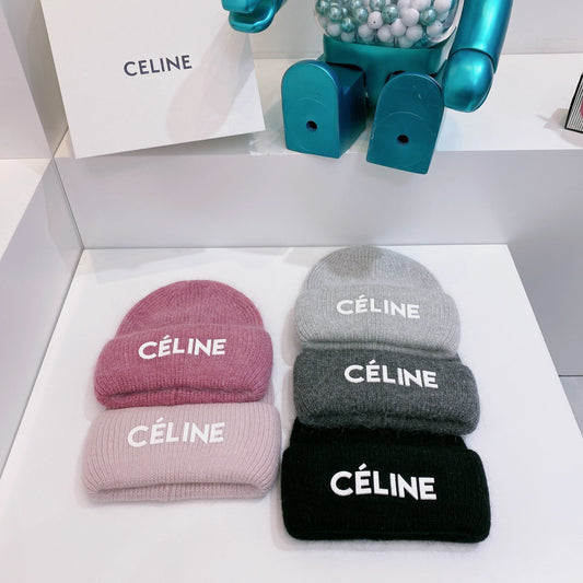 Celine-毛帽-黑色