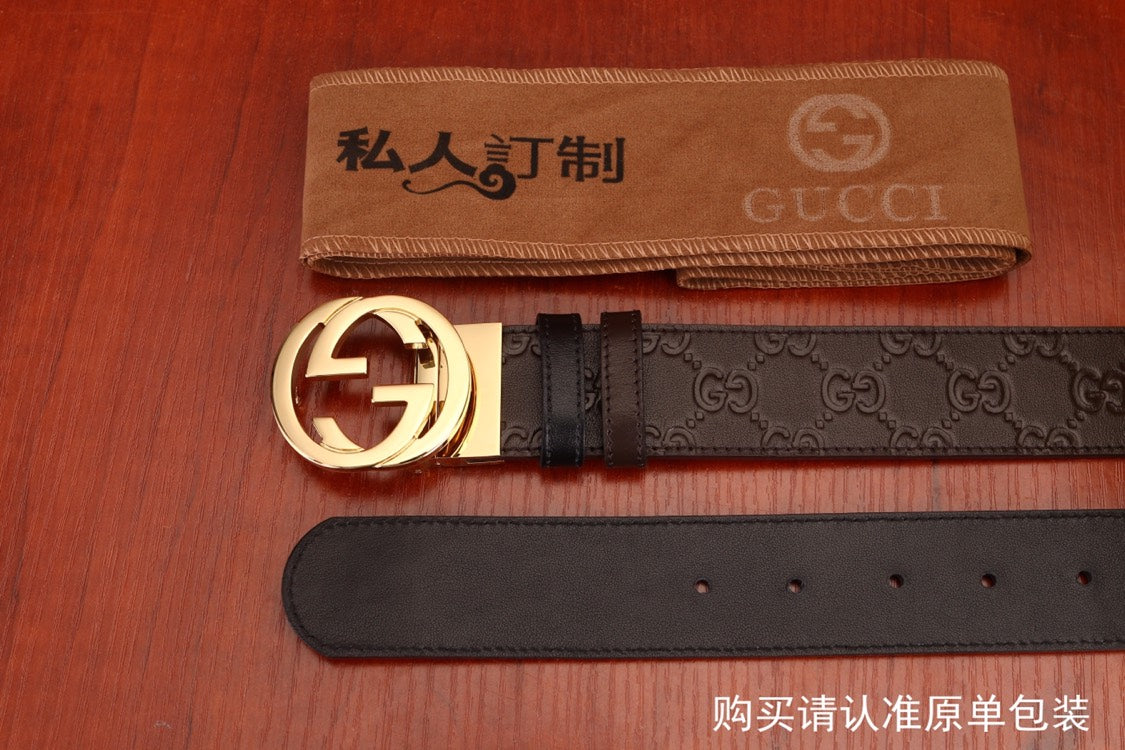 古G家-皮帶-3.7cm-男款