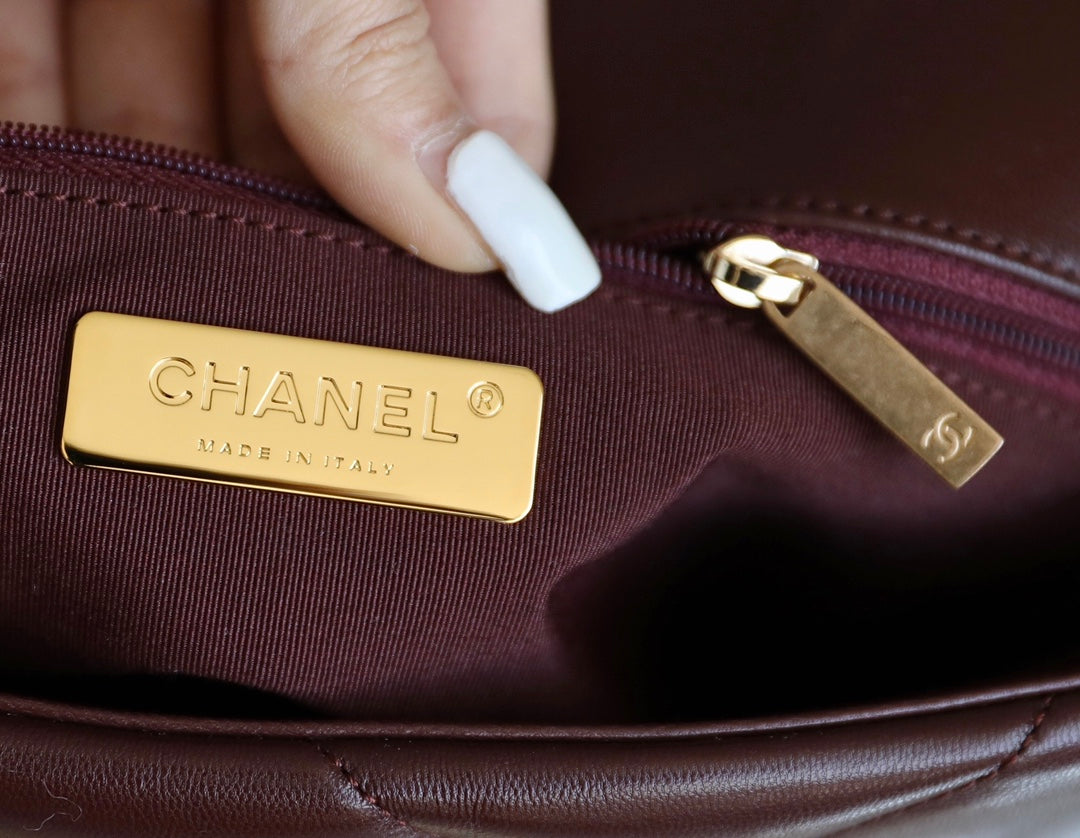Chanel 19Bag-小號深棗紅
