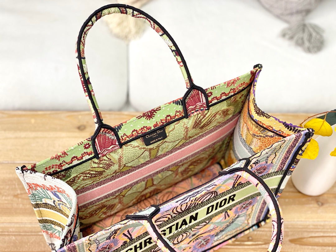 Dior Book Tote-大號41.5cm-多色花朵