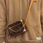 M68906 路L家-Mini Soft Trunck老花盒子包 上身照