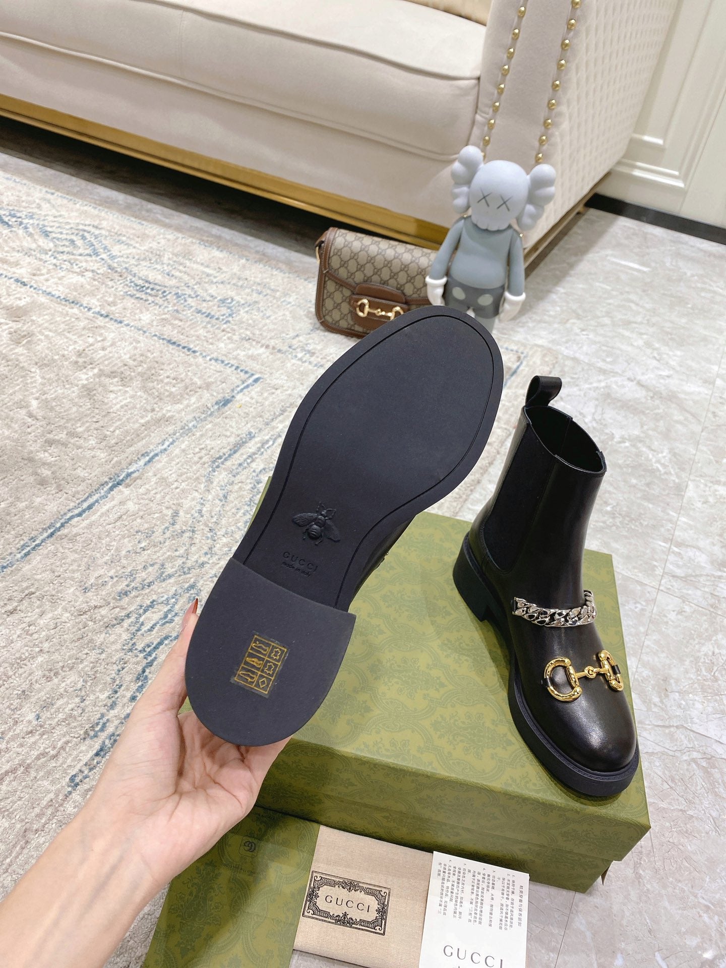 古G家-21FW 最新鍊條馬丁靴