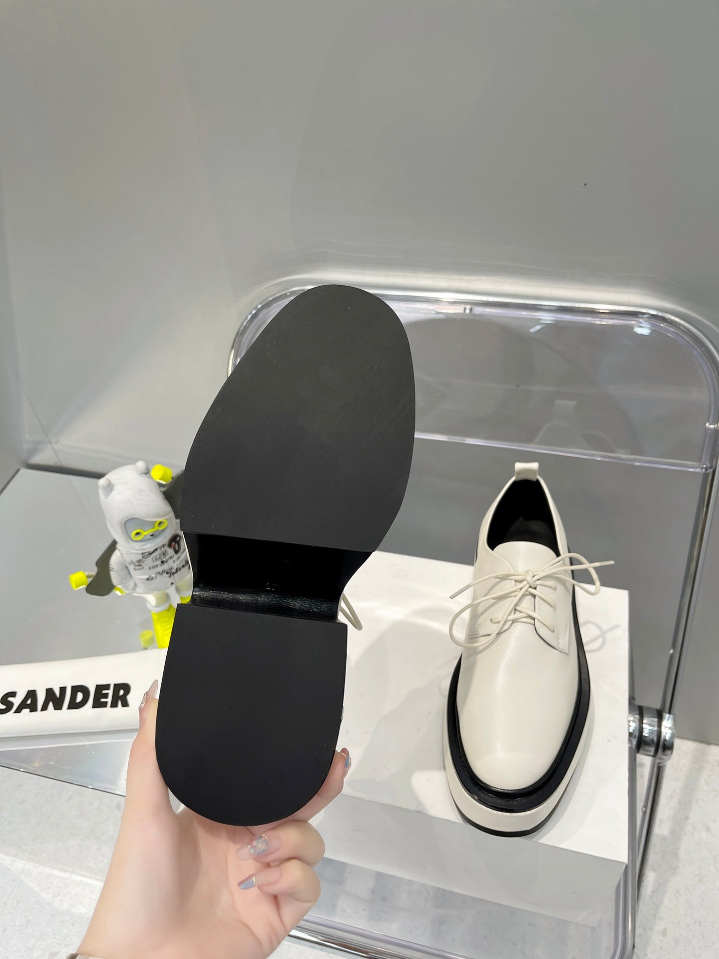 Jil sander-2022秋冬新款 淺口繫帶單鞋