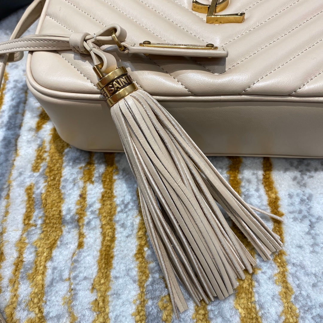 聖Y羅-Lou Bag 相機包 杏色金扣