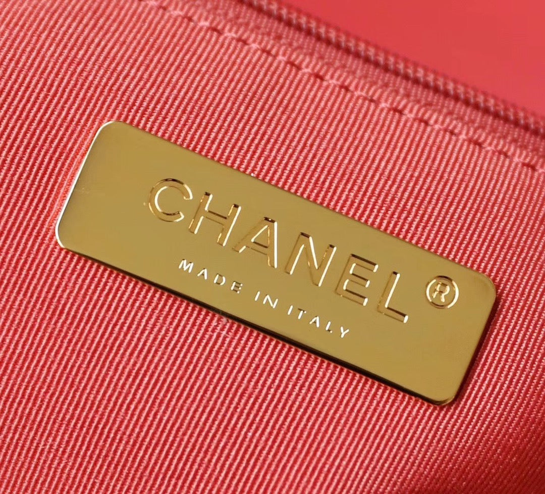 Chanel 19Bag-小號珊瑚紅