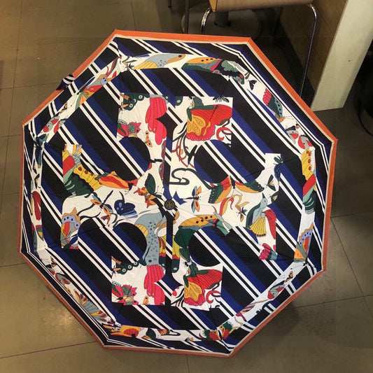 Tory Burch-三折雨傘-黑色
