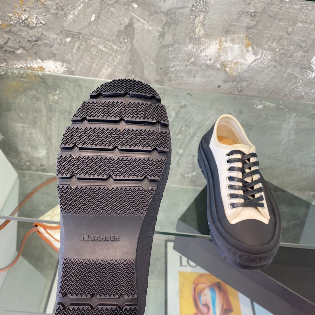 Jil sander-2022新款 帆布鞋 白色