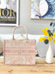 Dior Book Tote-小號36.5cm-粉色老虎