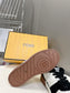 芬F家-22SS 羊羔毛休閒運動版鞋 黑色
