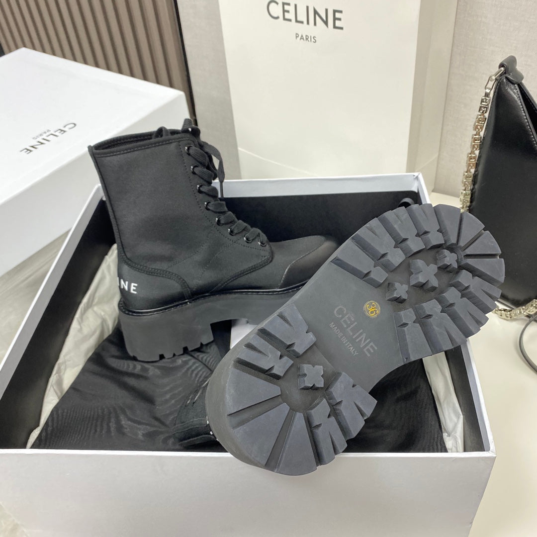 賽C家-布面厚底馬丁靴 跟高5cm（尺碼35-39，40訂製）
