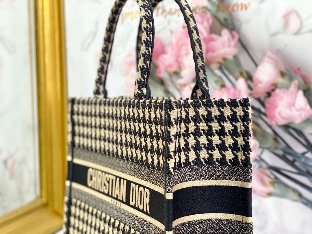 Dior Book Tote-小號36.5cm-千鳥格
