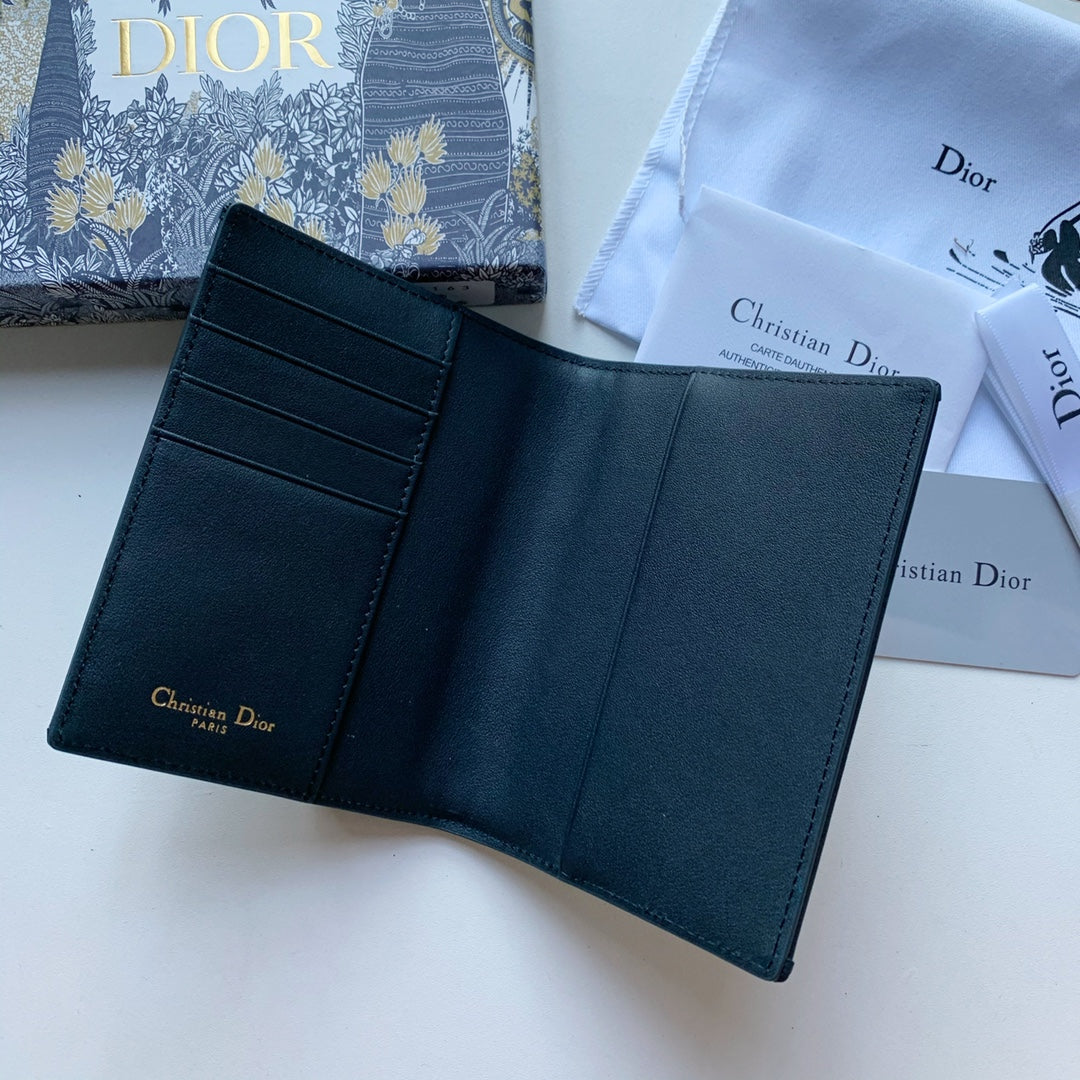 Dior 帆布老花護照夾
