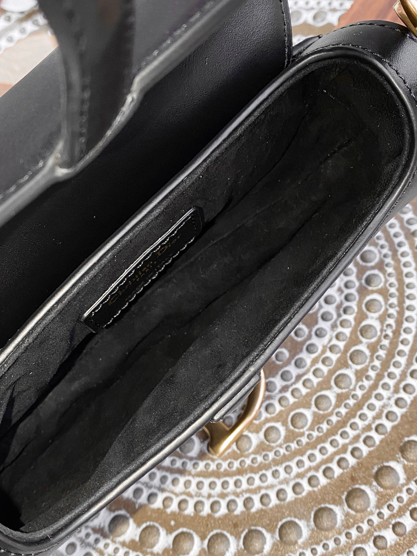 Dior Saddle 馬鞍包-平紋-小號黑色-19.5cm