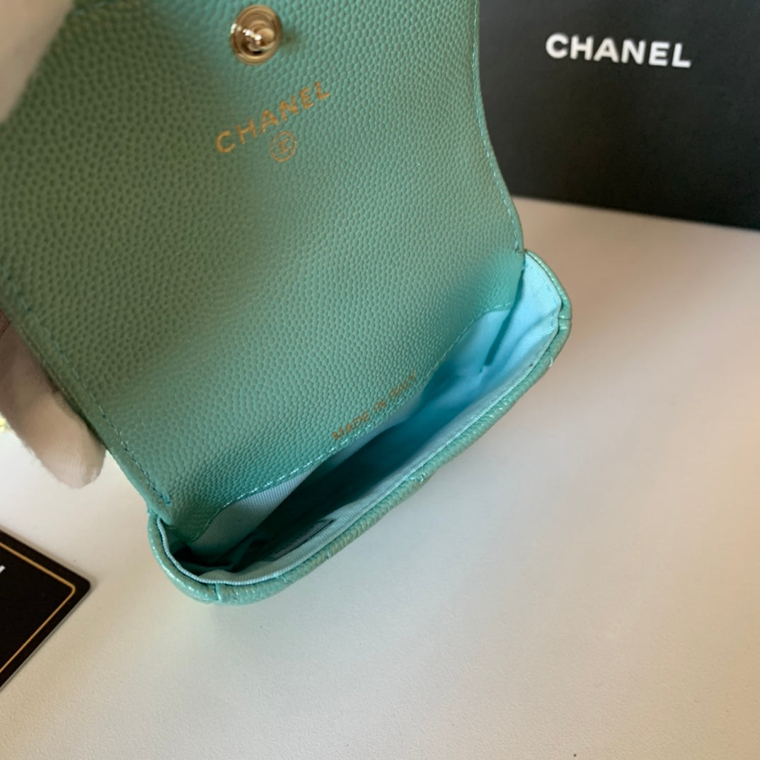 CHANEL 珍珠鏈條零錢包！
