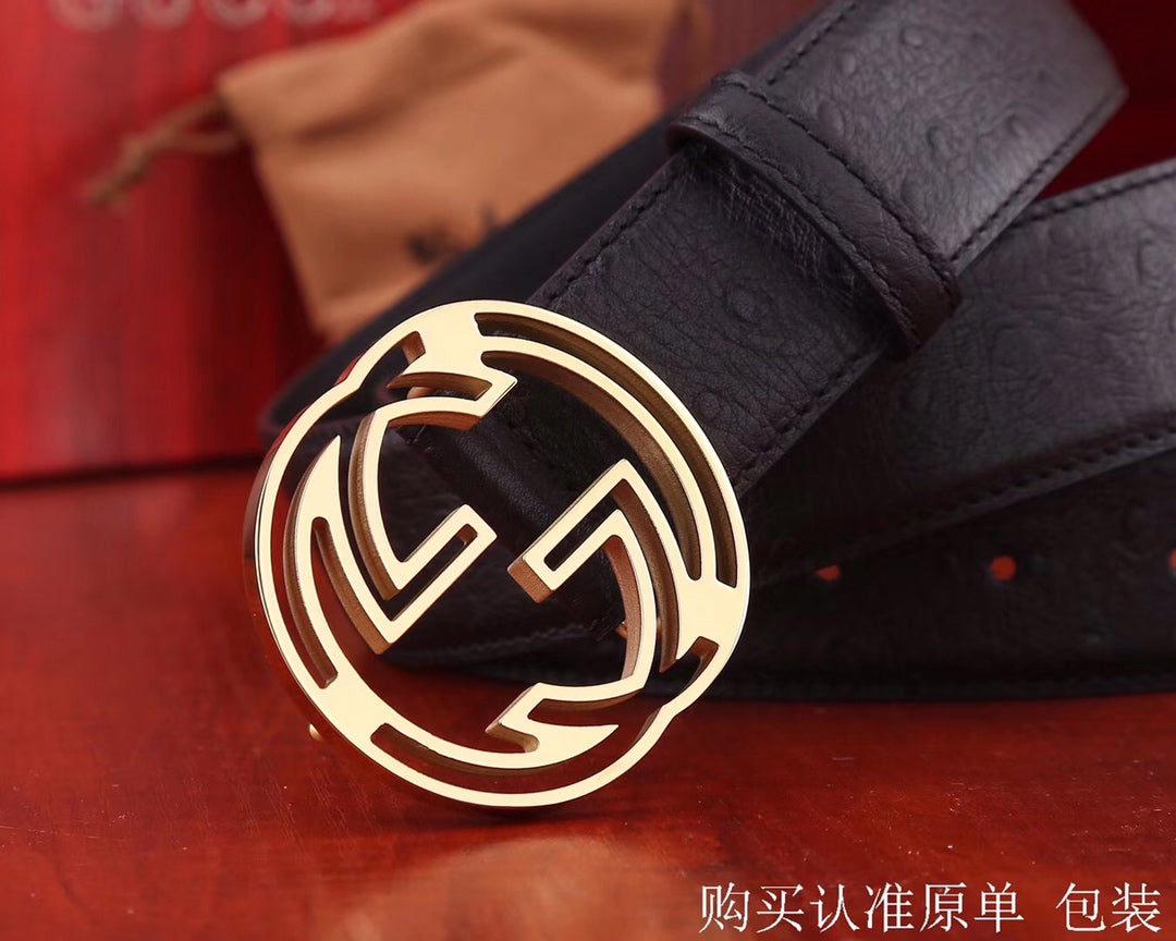 古G家-皮帶-3.8cm-男款
