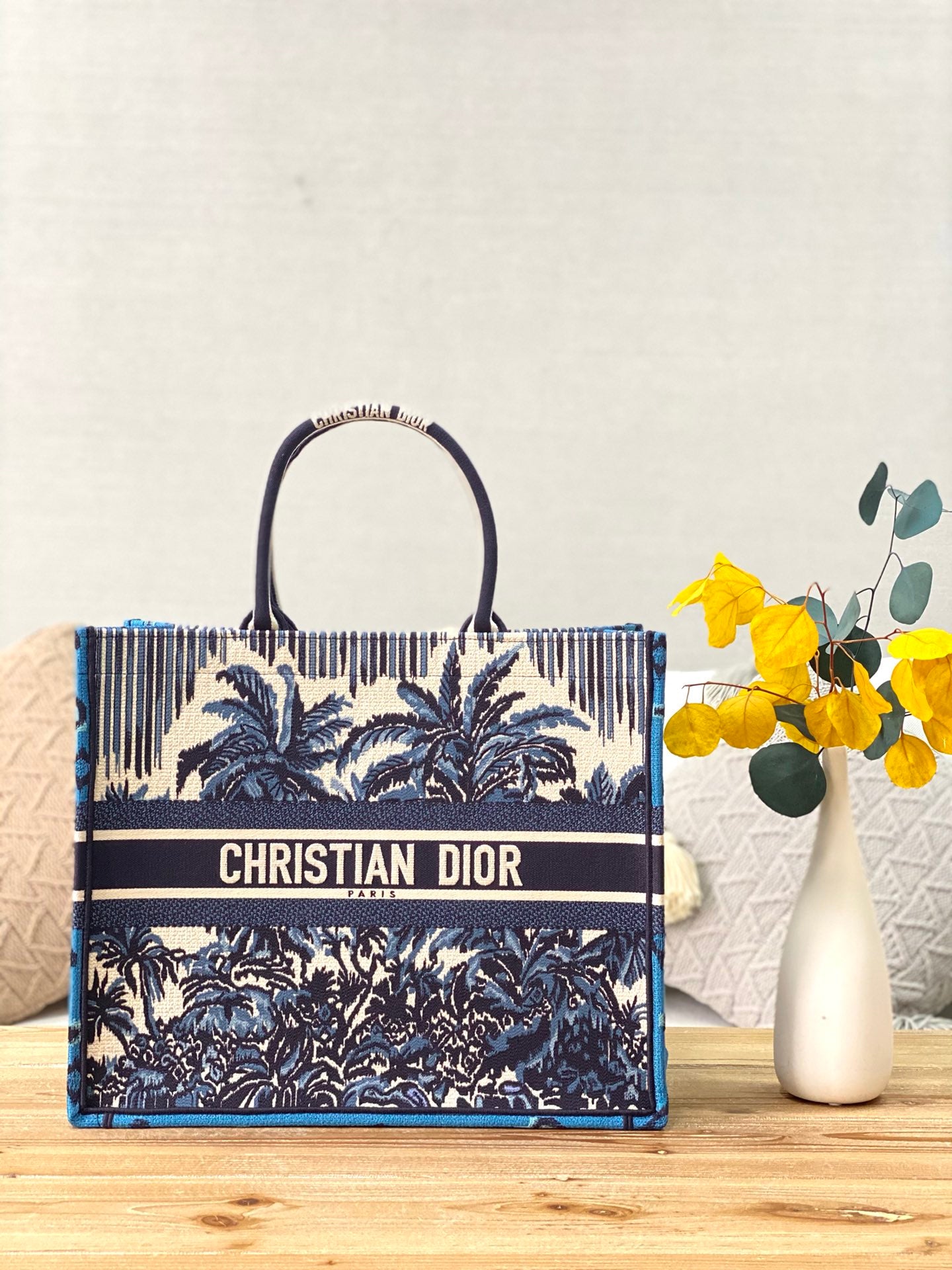 Dior Book Tote-大號41.5cm-夏日椰林