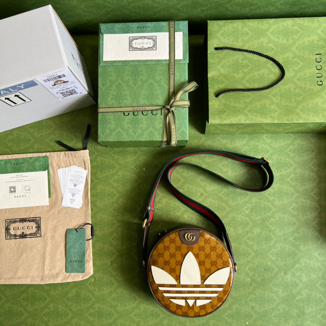 古G家- adidasxGucci聯名系列 肩背包 22x22x7cm
