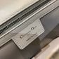 Dior-Caro 菱格紋 胖胖包 大號 灰色