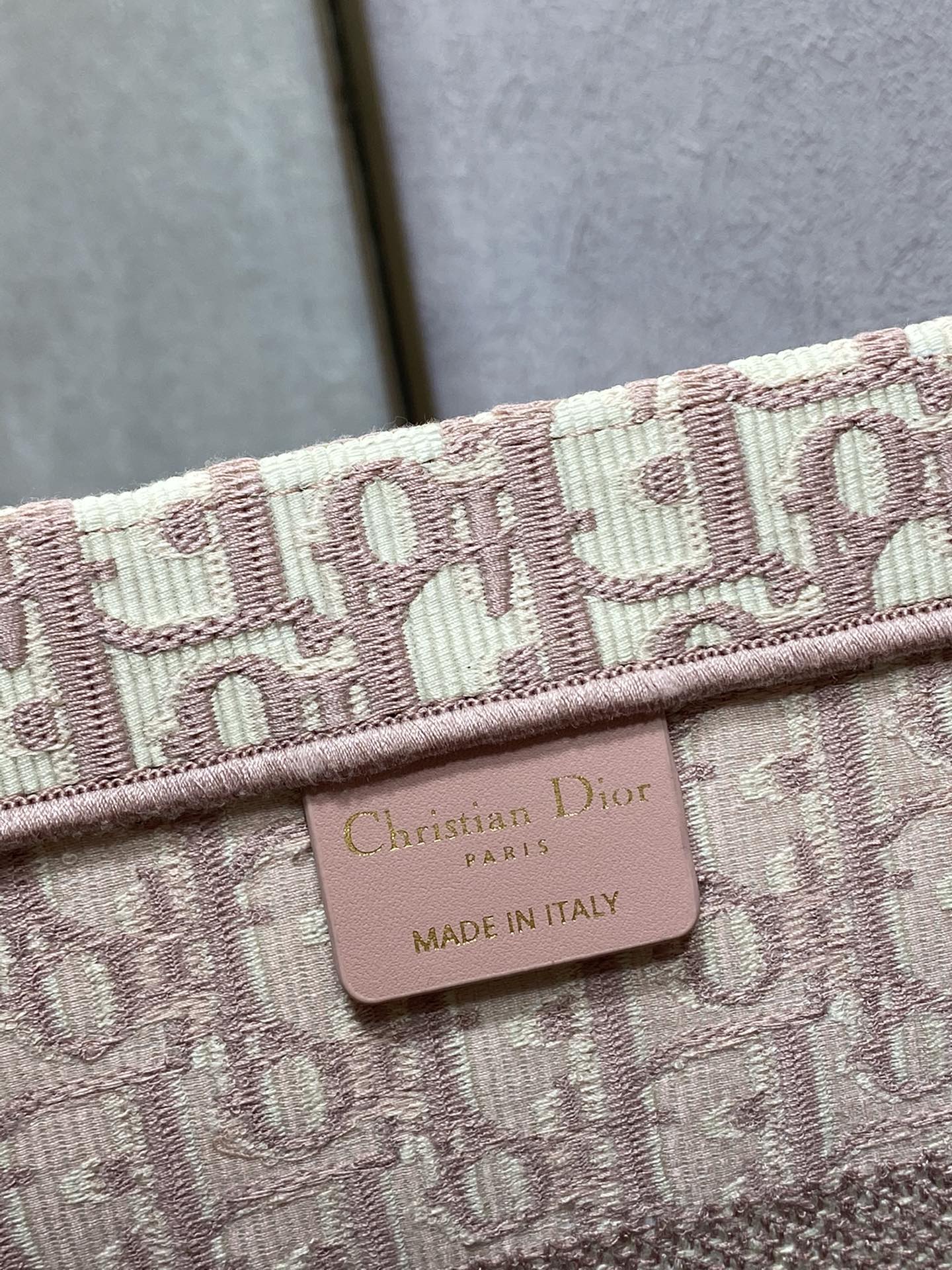 Dior Book Tote-小號36.5cm-粉色老花