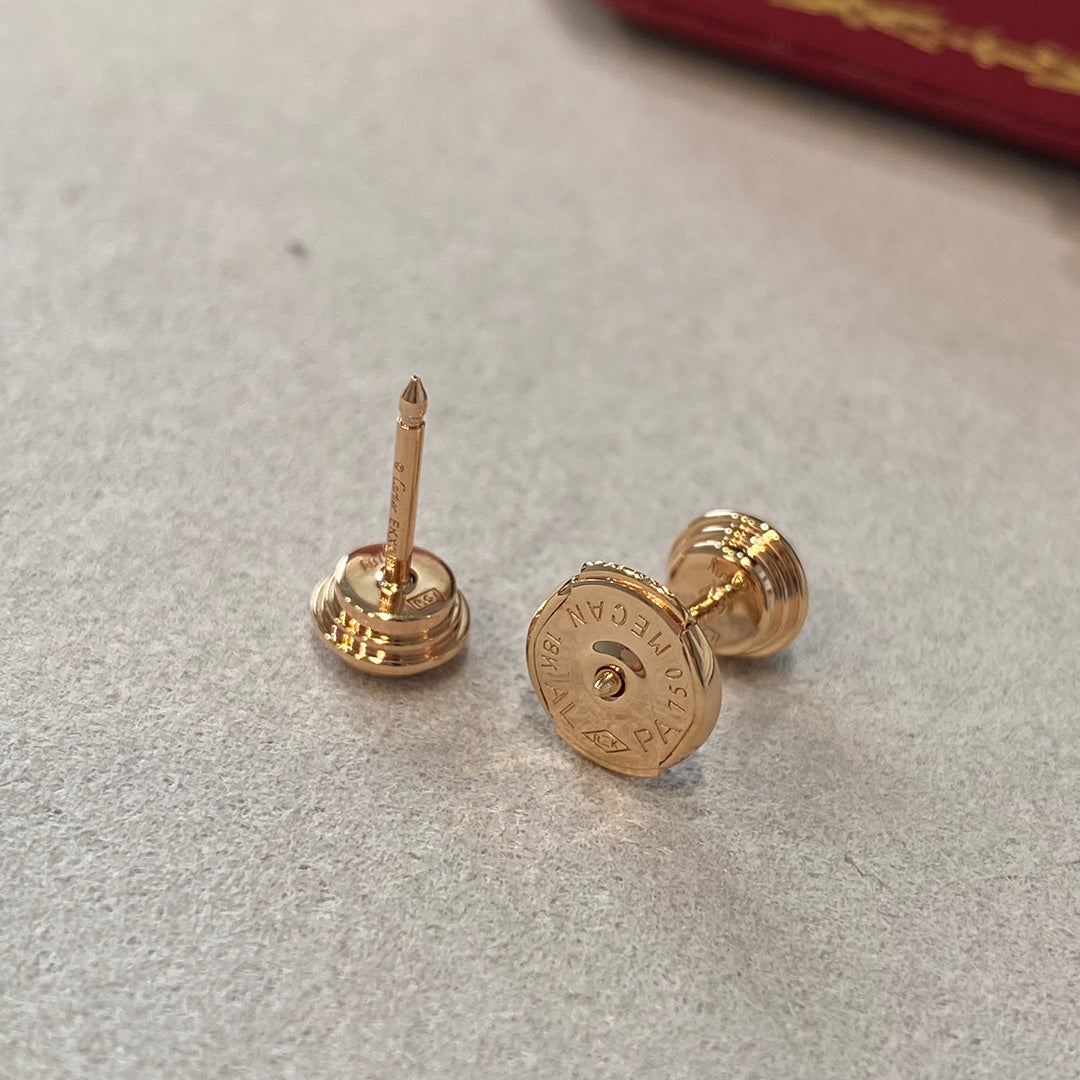 Cartier 20分單鑽耳環