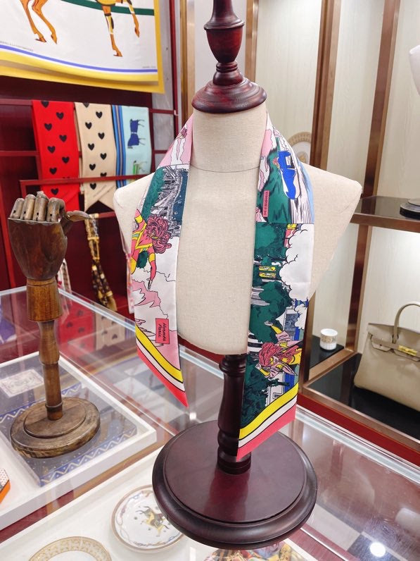 小愛款-全新系列Twilly-5*86cm-100%真絲斜紋雙面