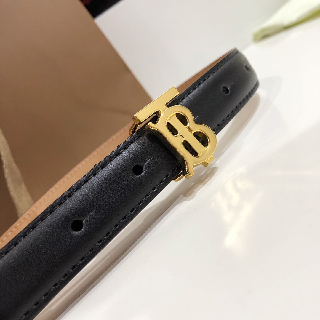 巴B家-黑色皮帶-2.0cm