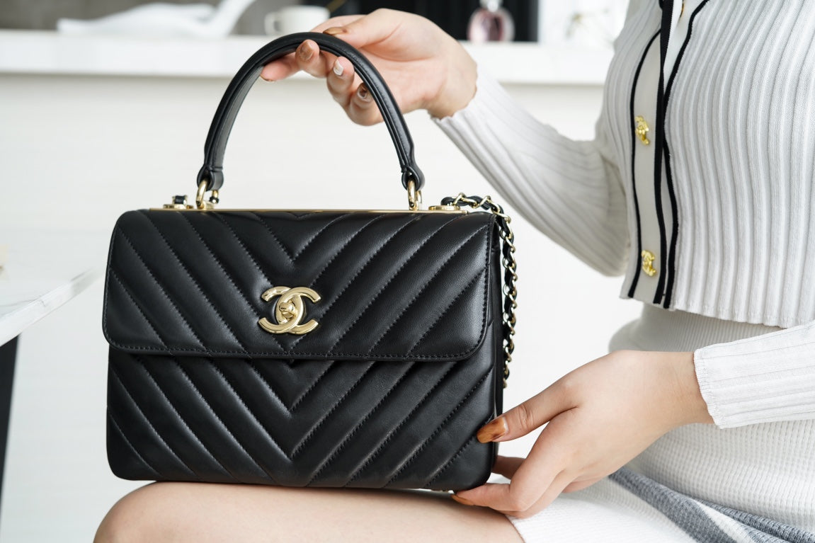 小香家-Trendy CC-V紋經典黑-25cm