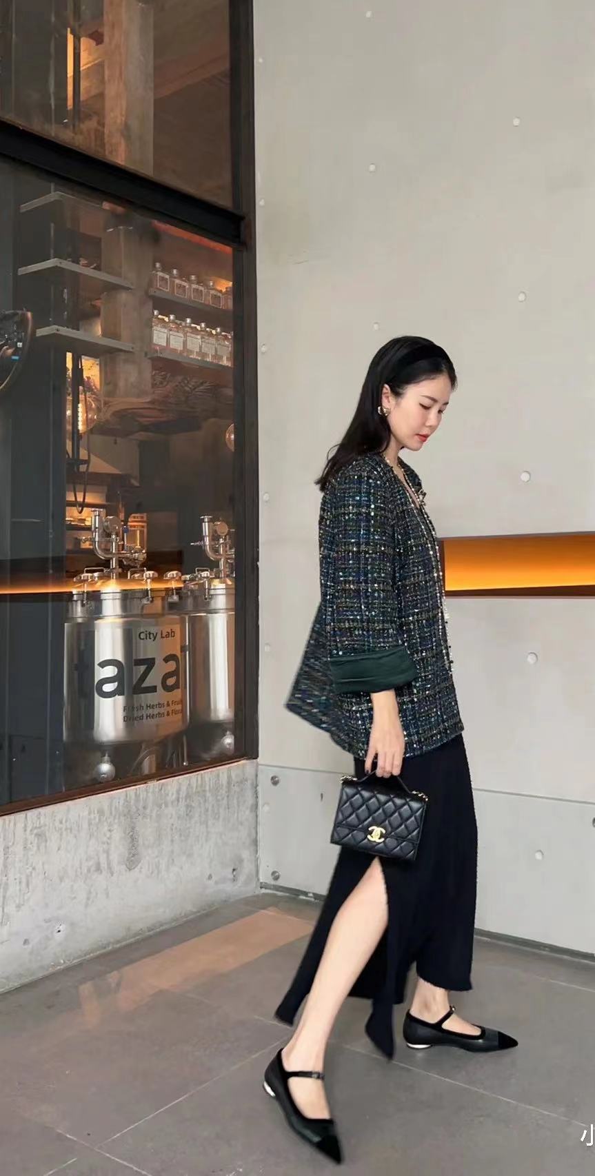 小香家-2022早春新款 尖頭平底鞋 上身圖