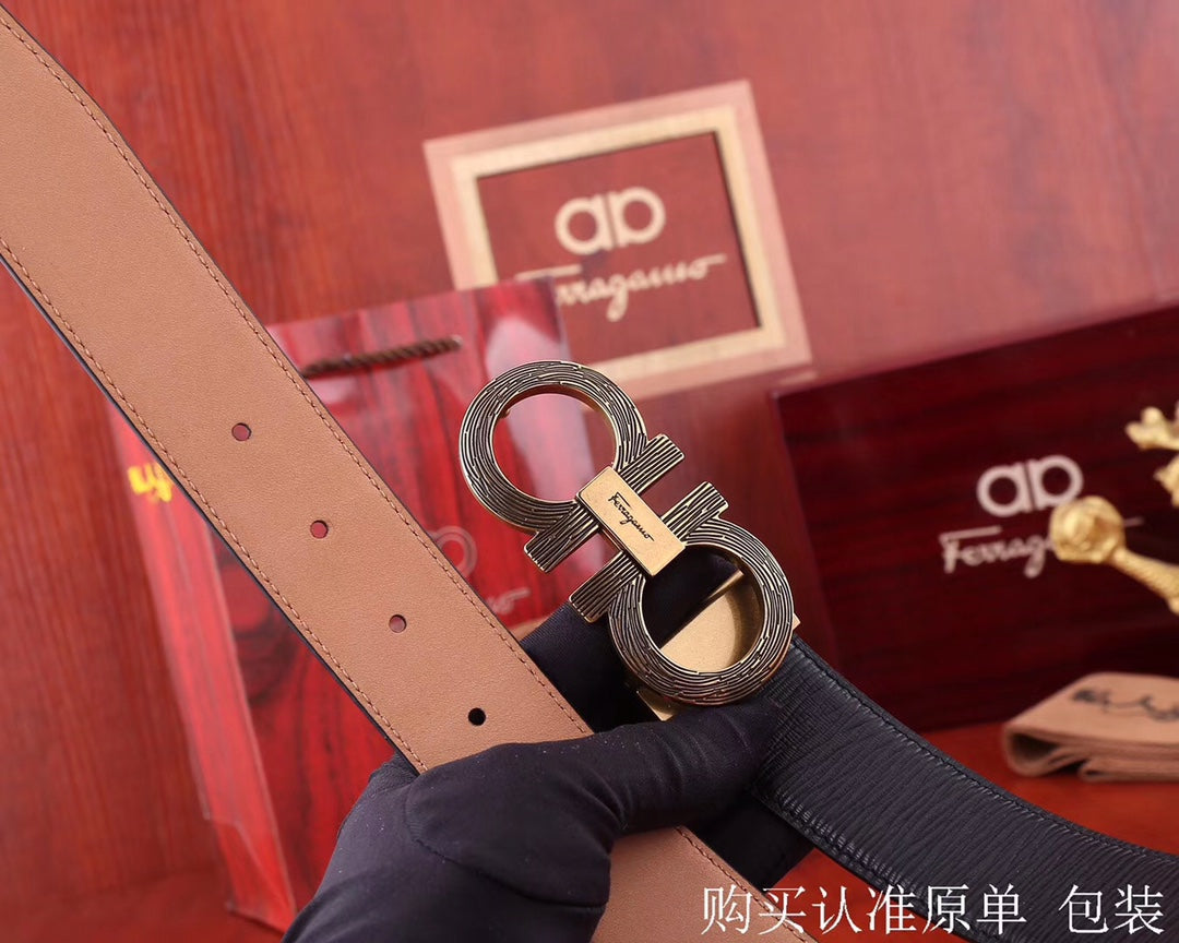 SF菲拉格-皮帶-3.4cm-男款