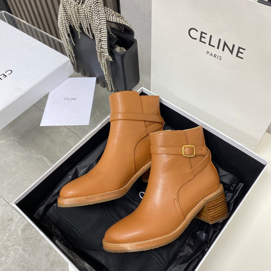 賽C家-全牛皮短靴  (尺碼35-39，40訂製）