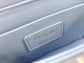 Dior 蒙田 Mini Box-平紋牛皮-珐瑯扣-17.5cm-天藍色