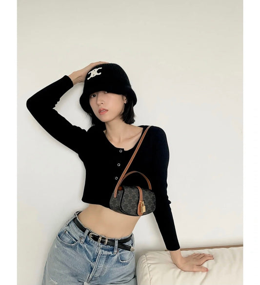 賽C家-Mini Tabou Clutch 鎖頭飾腋下包 老花