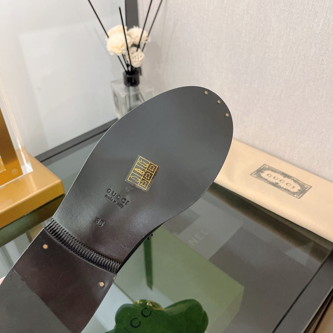 古G家-2022新款 金屬字母扣樂福鞋