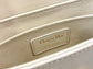 Dior 蒙田 Mini Box-平紋牛皮-珐瑯扣-17.5cm-熔岩棕