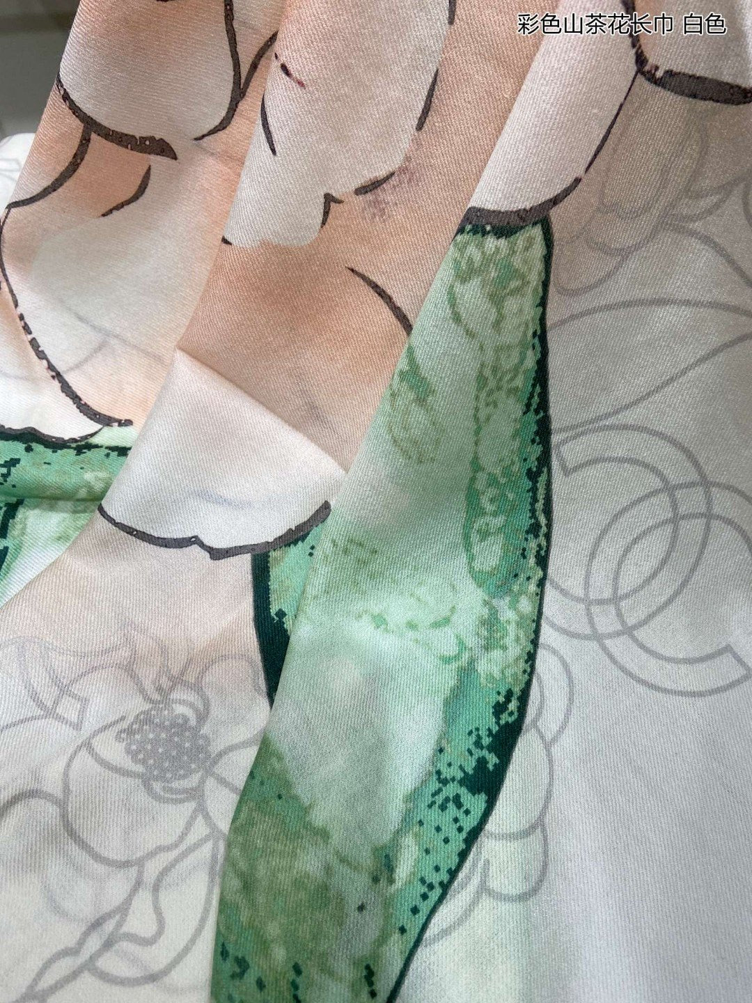 小香家-彩色山茶花長圍巾 110*200cm 100%頂極羊絨
