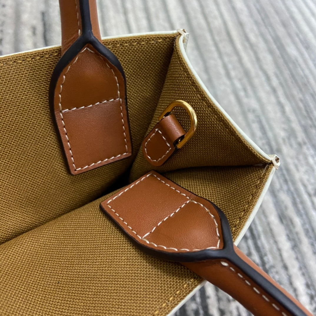 熱銷款 賽C家-Celine Mini Cabas 棕色老花