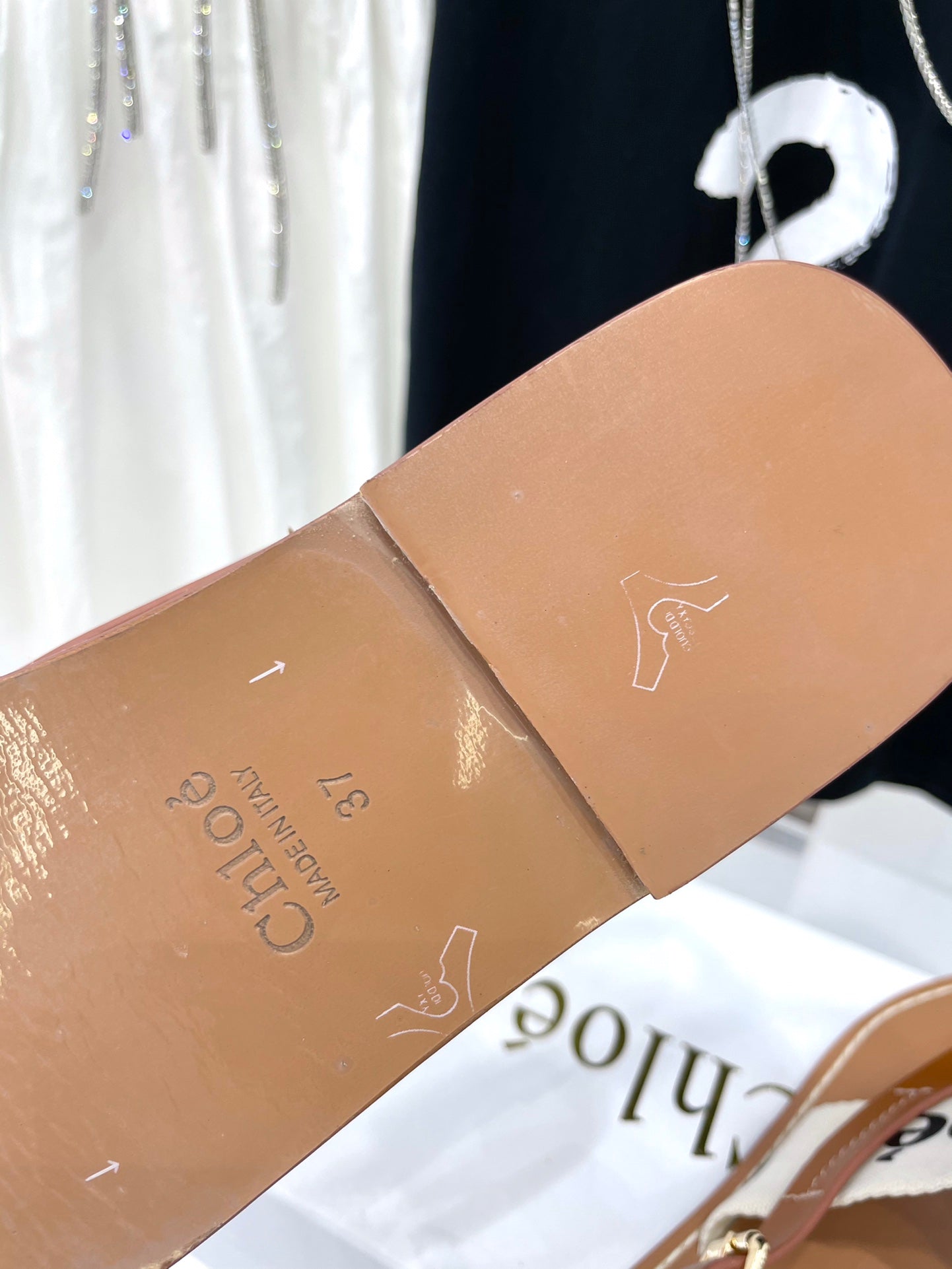 Chloe鞋-Chloe Woody Logo 涼鞋