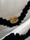 Chanel 19Bag 牛皮款-黑白格紋