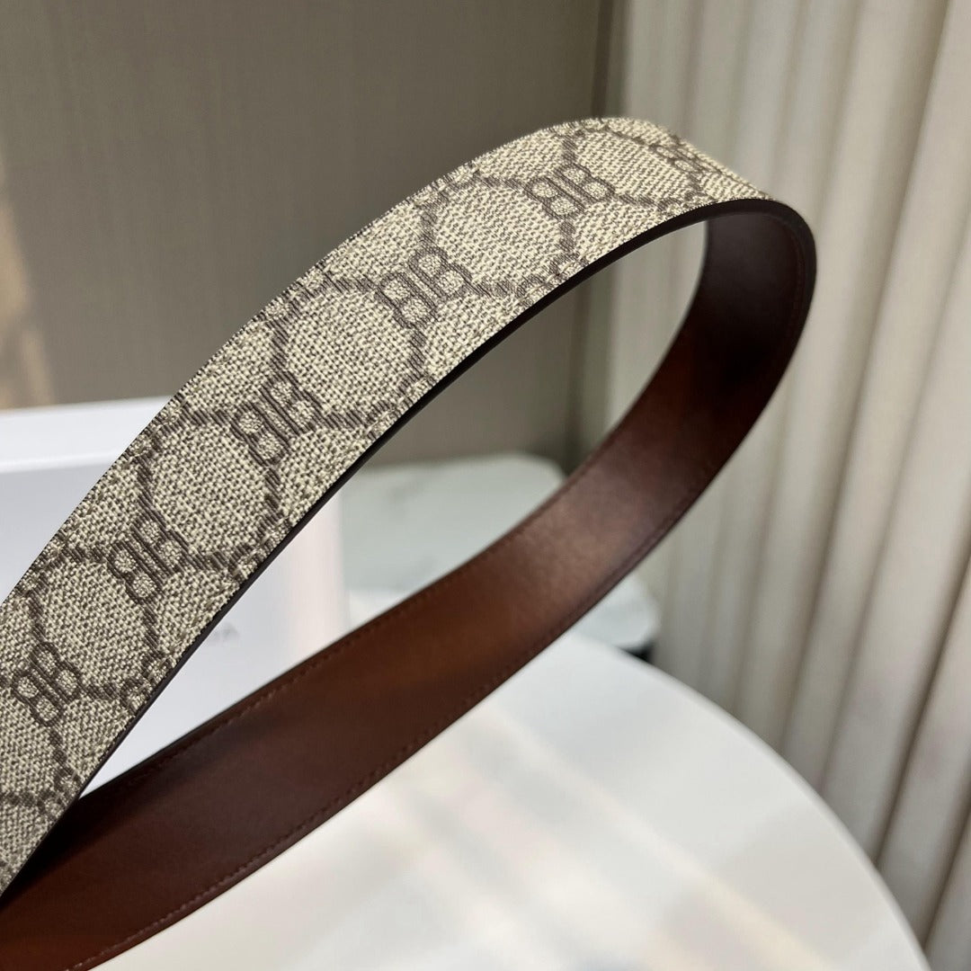 巴黎世-皮帶-3.0cm-男款