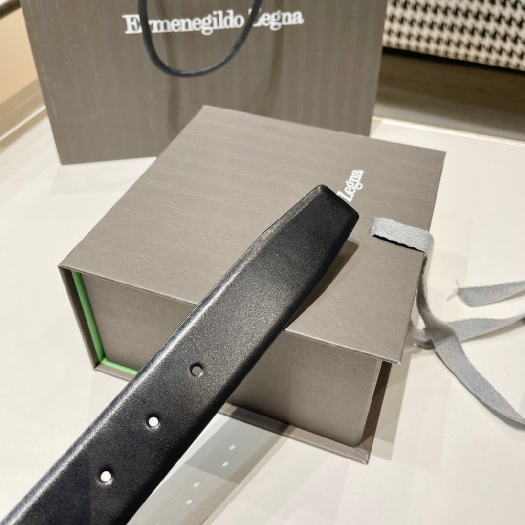 Ermenegildo Zegna-皮帶-3.5cm-男款